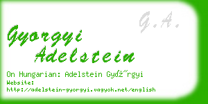 gyorgyi adelstein business card